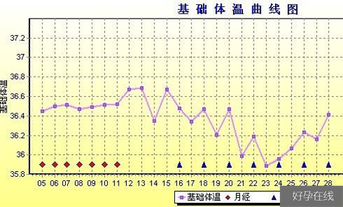 受精卵着床体温变化图